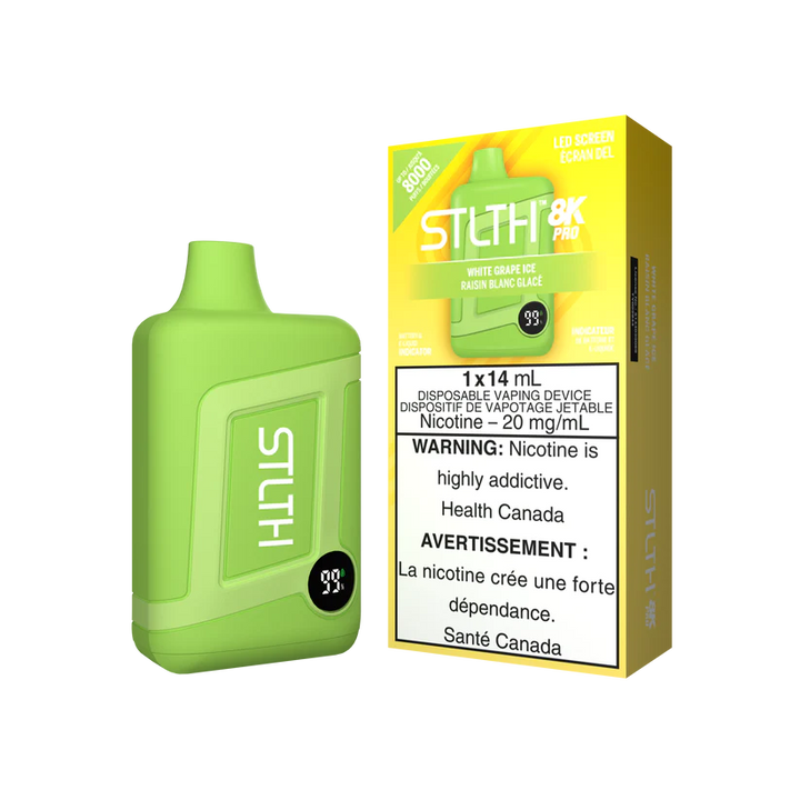 STLTH Disposable Device 8K PRO - Single Unit (20mg/ml) (STAMPED) - Quecan