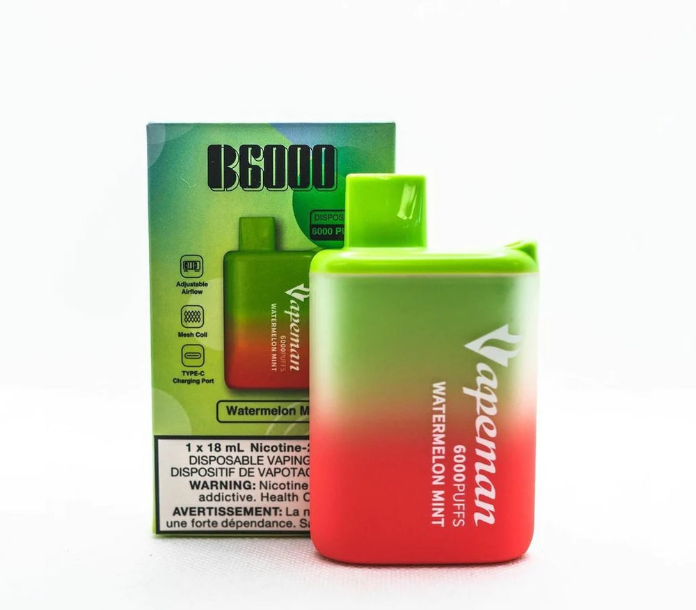 VAPEMAN 6000 Puffs Disposable Device - (20mg/ml) (STAMPED) - Quecan