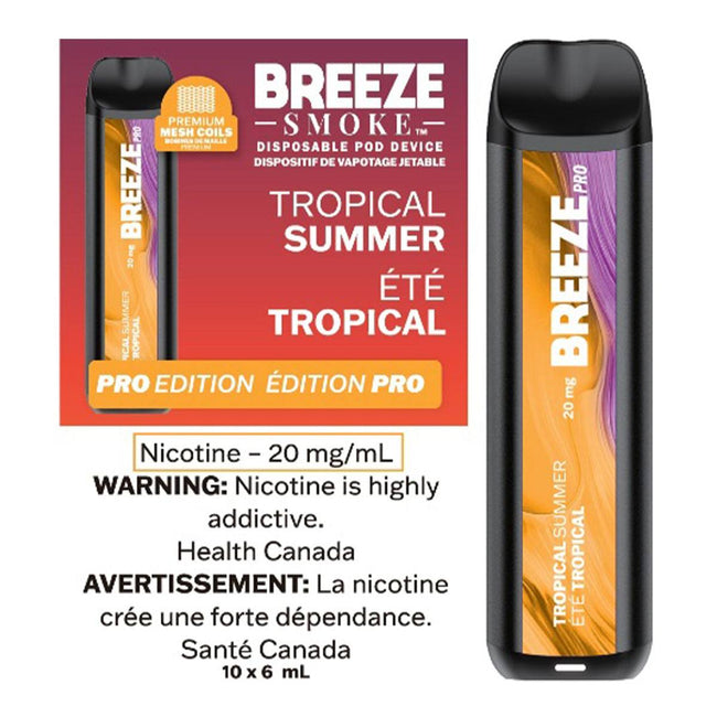 Breeze Pro 2000 Puffs Disposable Device - (20mg/ml) (STAMPED) - Quecan