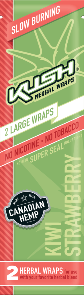 Kush - Kiwi Strawberry Herbal Wraps (Box of 25) - Quecan
