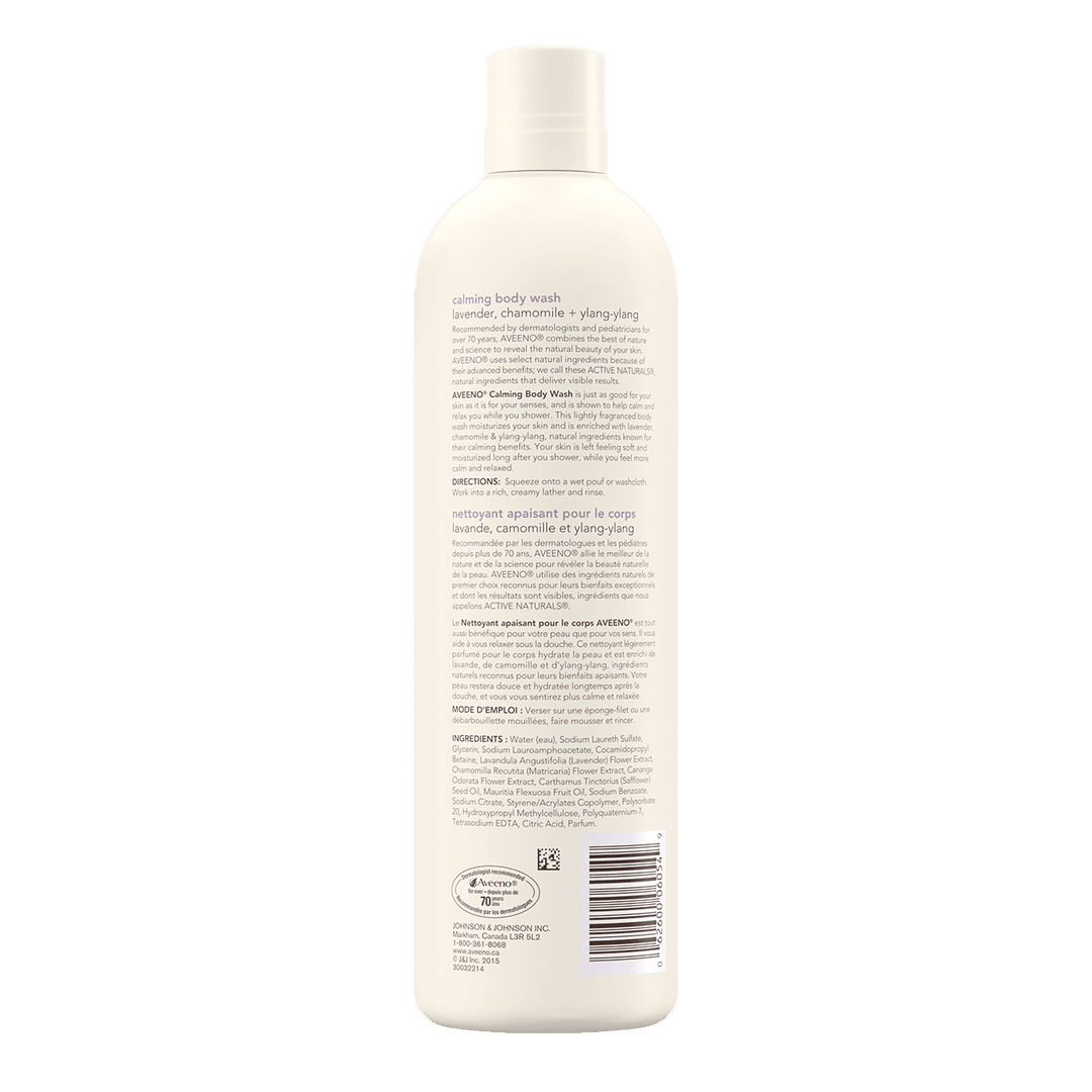 Aveeno Calming Body Wash Lavender Chamomile 473ml - Quecan