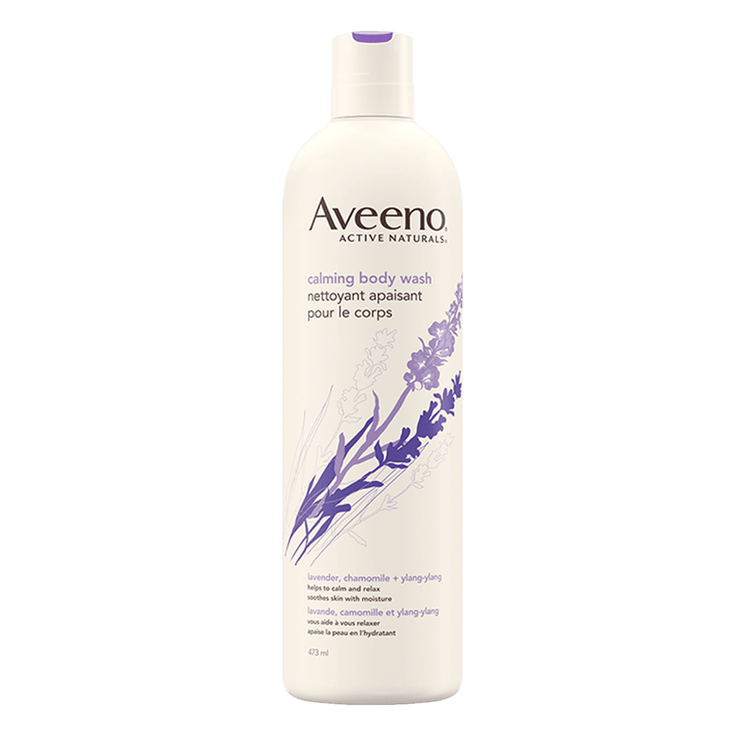 Aveeno Calming Body Wash Lavender Chamomile 473ml - Quecan
