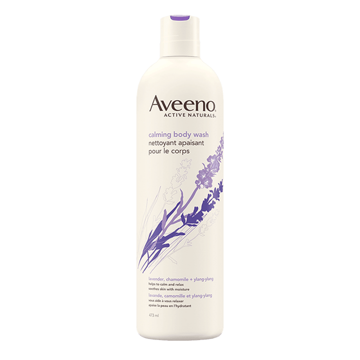 Aveeno Calming Body Wash Lavender Chamomile 473ml - Quecan