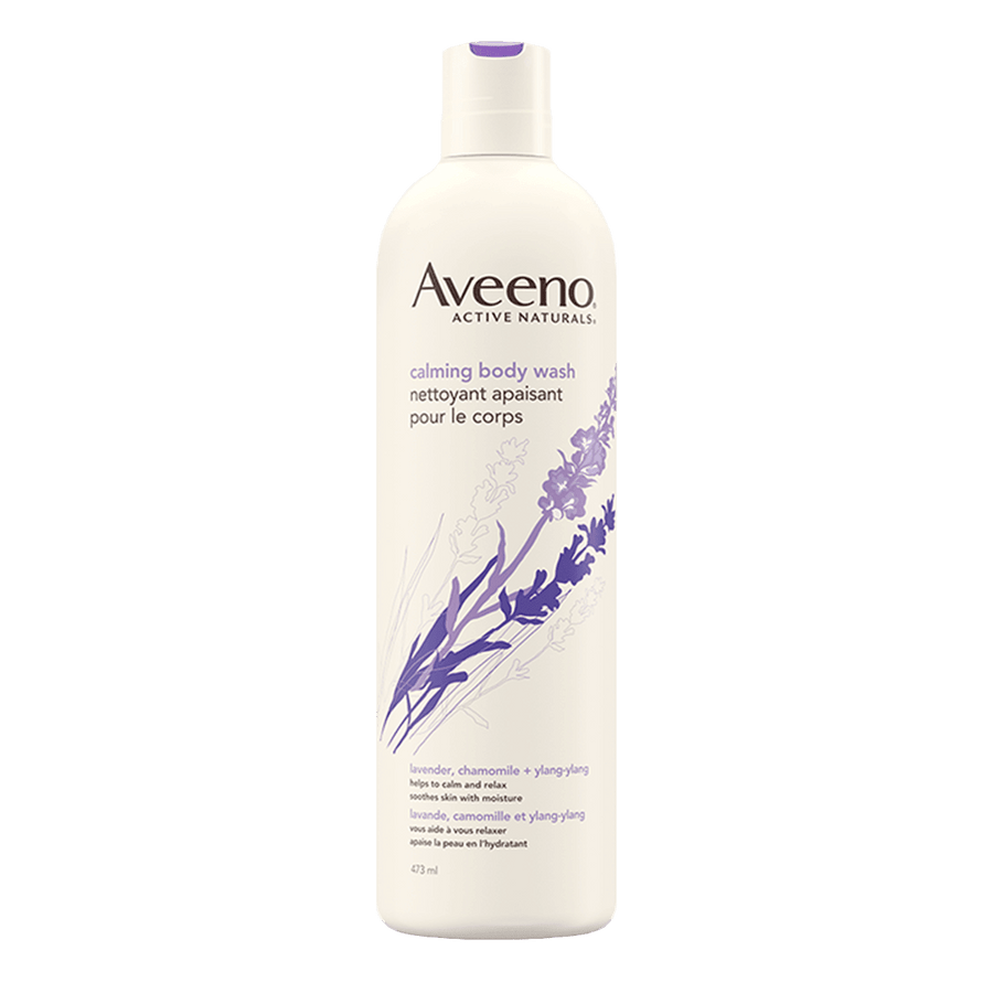 Aveeno Calming Body Wash Lavender Chamomile 473ml - Quecan