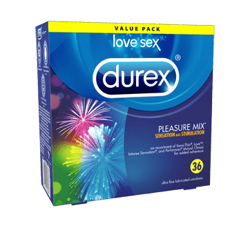 Durex Condoms Pleasure Mix (Pack of 36) - Quecan