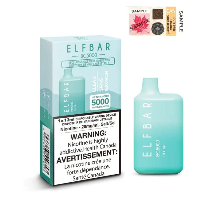 ELF BAR 5000 Puffs Disposable Device - (20mg/ml) (STAMPED) - Quecan