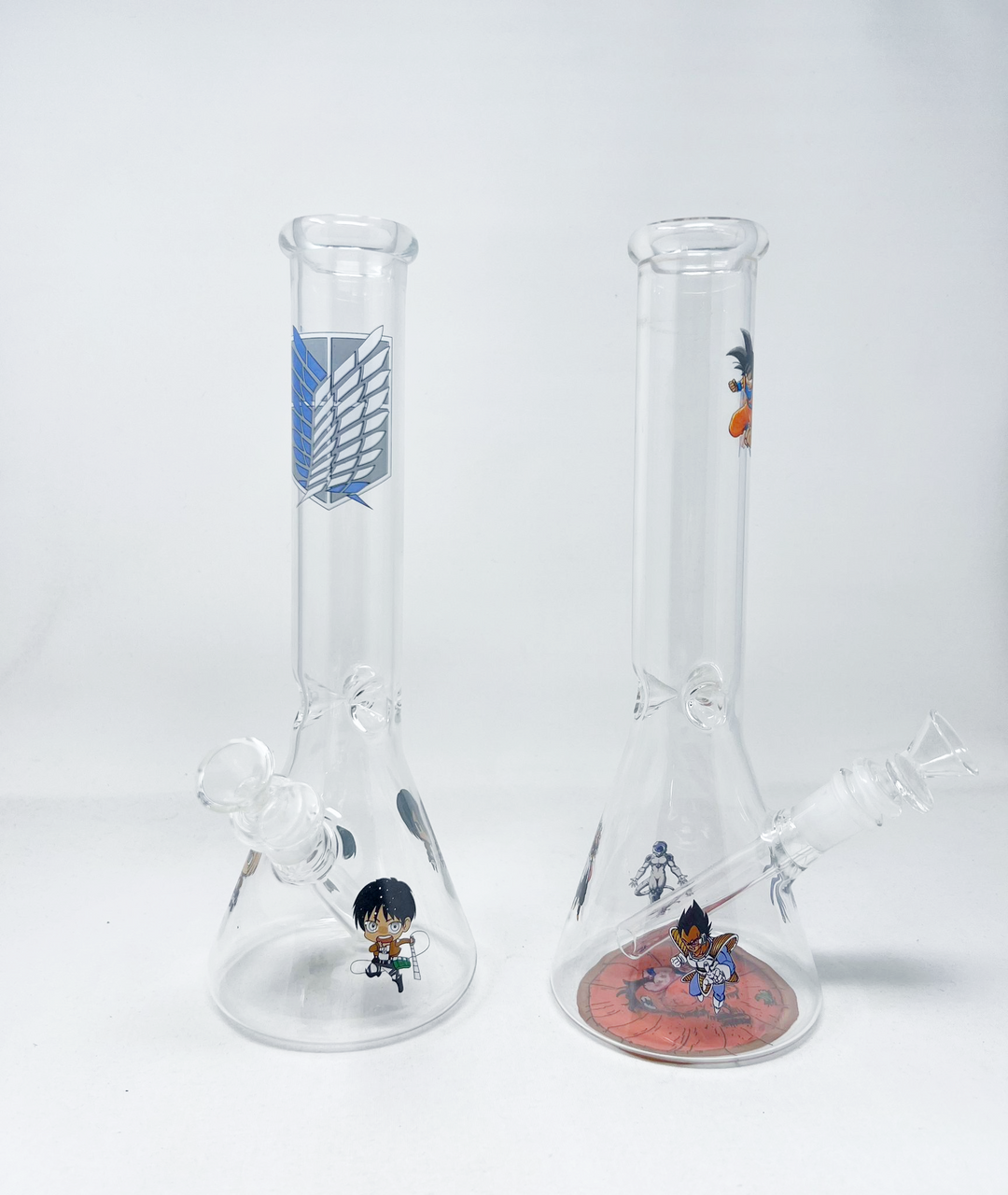 Glass Bong With Cartoon Design - Quecan