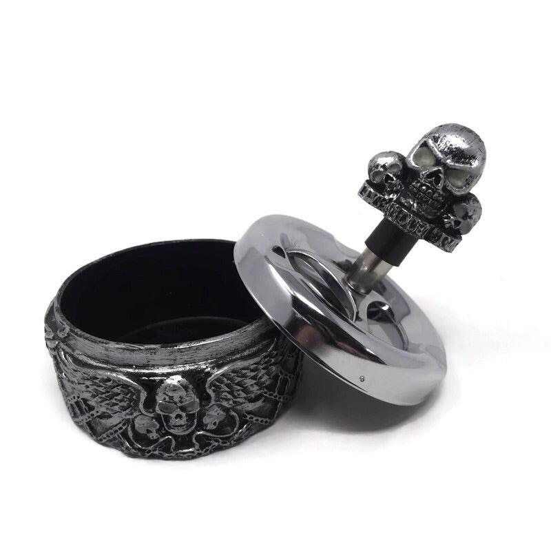 Skull Spinning Ashtray (Box of 6) - Quecan