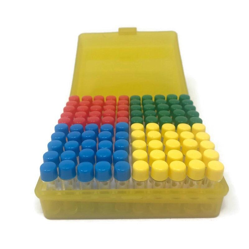 Mini Plastic Bottles - 2.5 Grams Vials (Box of 100) - Quecan