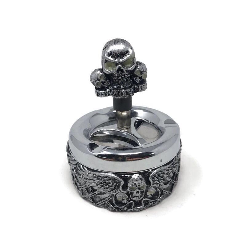 Skull Spinning Ashtray (Box of 6) - Quecan