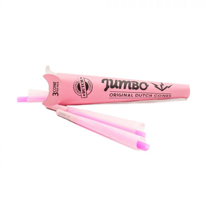 Jumbo Cones 1 1/4 Pink (32 packs/box) - Quecan