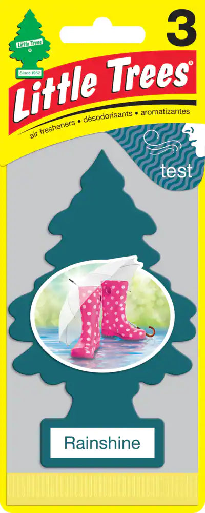 Little Trees Car Air Freshener (Pack of 24) Rainshine - Quecan