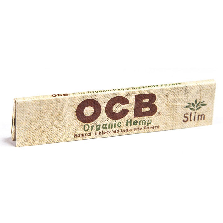 OCB Organic Hemp Slim Rolling Paper (Box of 50 Booklets) - Quecan