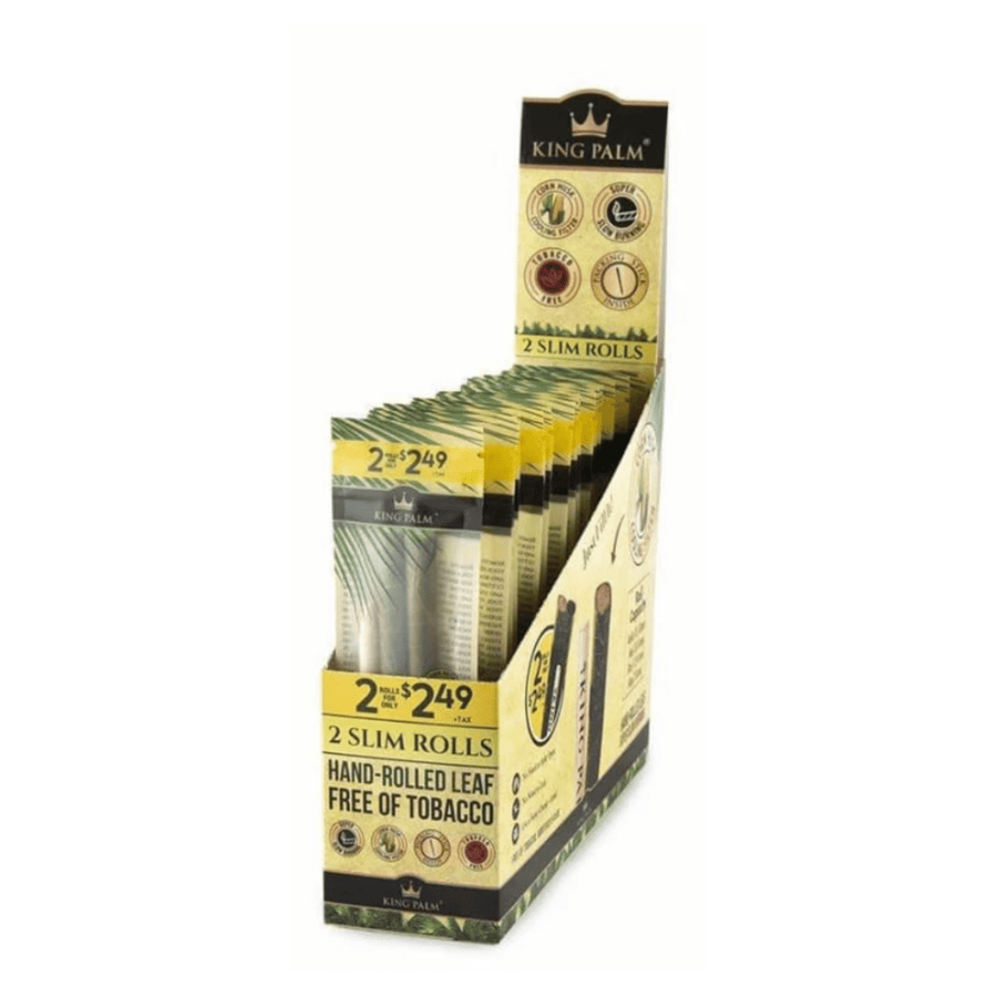King Palm - 2 Slim Rolls (Box of 20) - Quecan