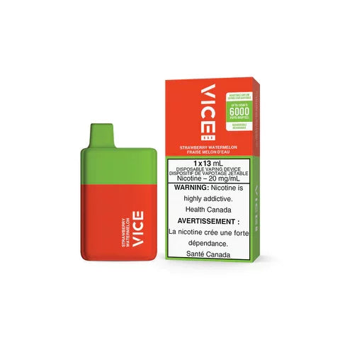 VICE BOX 6000 Puffs Disposable Device - Single (20mg/ml) (STAMPED) - Quecan