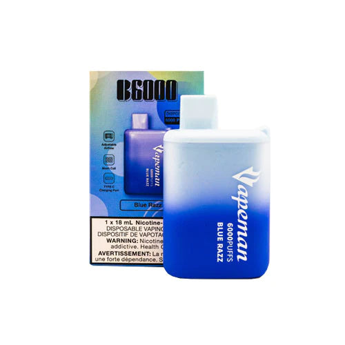VAPEMAN 6000 Puffs Disposable Device - (20mg/ml) (STAMPED) - Quecan