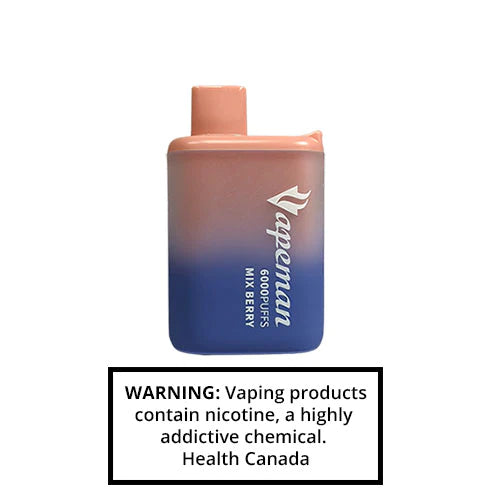 VAPEMAN 6000 Puffs Disposable Device - (20mg/ml) (STAMPED) - Quecan