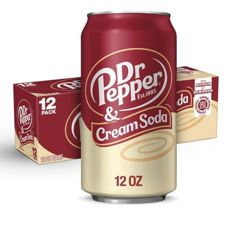 Dr.Pepper Cream Soda (12x355mL) (Can Dep) - Quecan