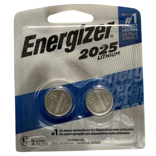 Energizer Lithium Battery CR2025- 2Pc. - Quecan