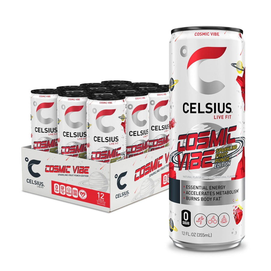 Celsius Sparkling Energy Drink Cosmic Vibe (12 x 355 mL) (Can Dep.) - Quecan