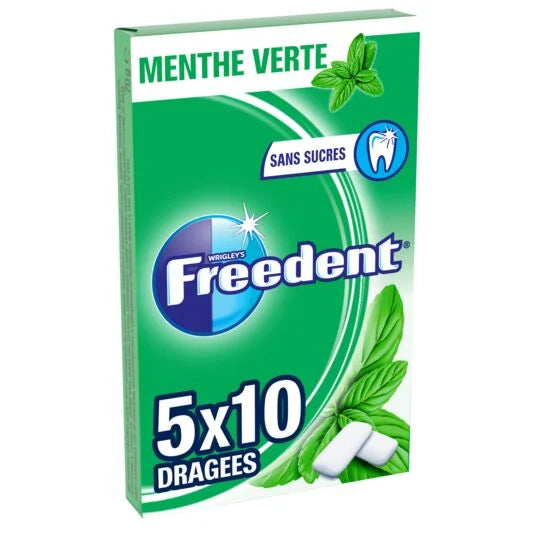 FREEDENT Mint Sugar Free Gum 14g (5x10) - Quecan