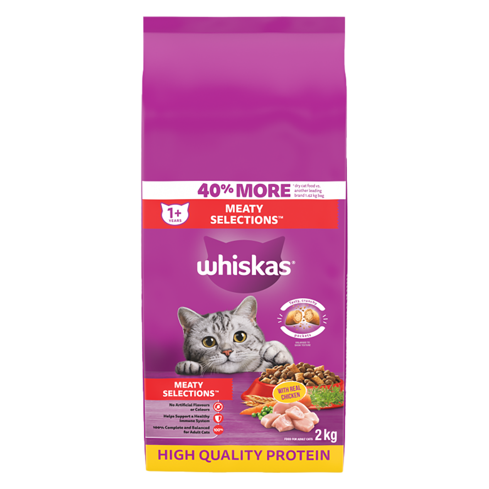 Whiskas - Meaty Selections Cat Food - Quecan
