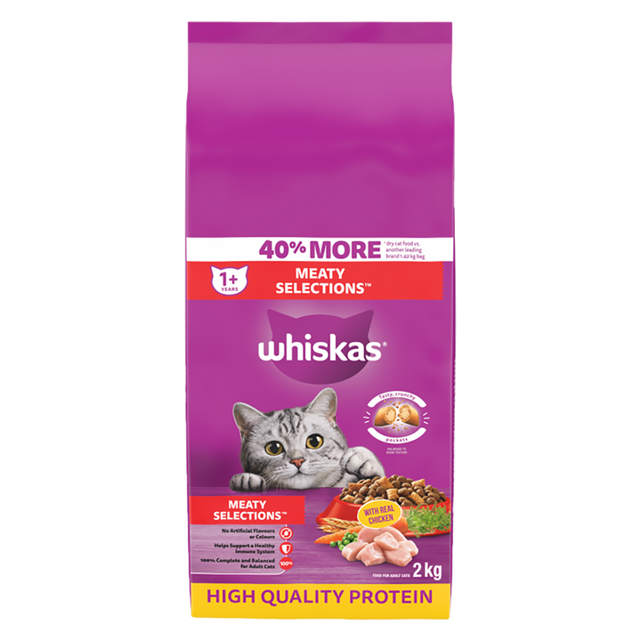 Whiskas - Meaty Selections Cat Food - Quecan