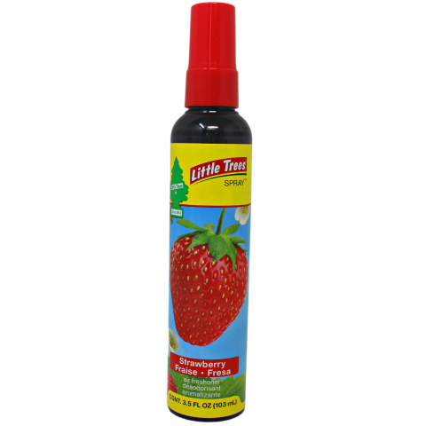 Little Trees Spray Air Freshener -  Strawberry (103g) ( 6 Pack ) - Quecan