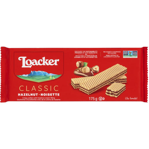 Loacker Hazelnut Wafer Cookies (175g)