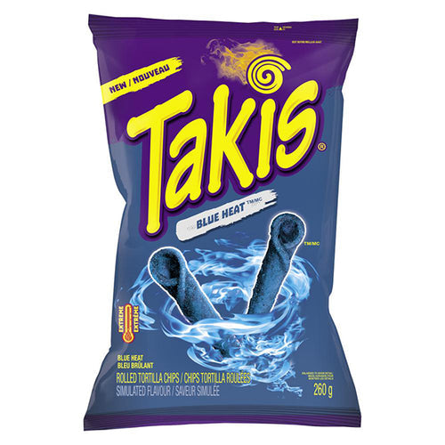 Takis Blue Heat Rolled Tortilla Chips (260g)