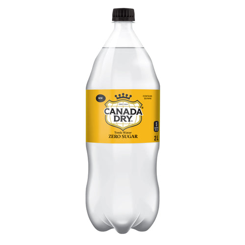 Canada Dry Soda Tonique Zero sugar (8 x 2L)(Can dep.) - Quecan