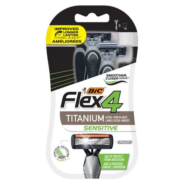 BIC Flex4 Flexible 4-Blade Razors (3 Count)