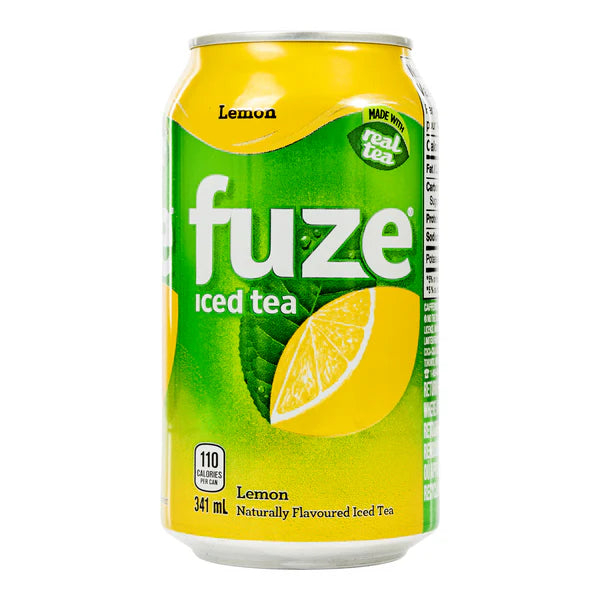Fuze Iced Tea Lemon (24 x 341mL) (Can Dep)