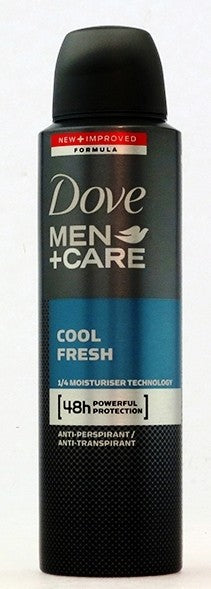Dove Body Spray Anti-Per Cool Fresh for Men (150ml) - Quecan