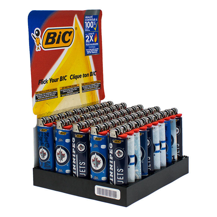 BiC Lighter Maxi - NHL Winnipeg Jets (Pack of 50) - Quecan