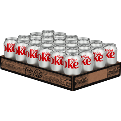 Coca-Cola Diet - Soft Drink (24 x 355ML) (Can Dep) - Quecan