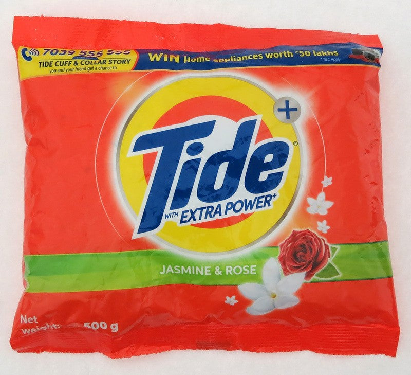 Tide Plus With Extra Power Jasmine & Rose 500g (Pack of 48) - Quecan