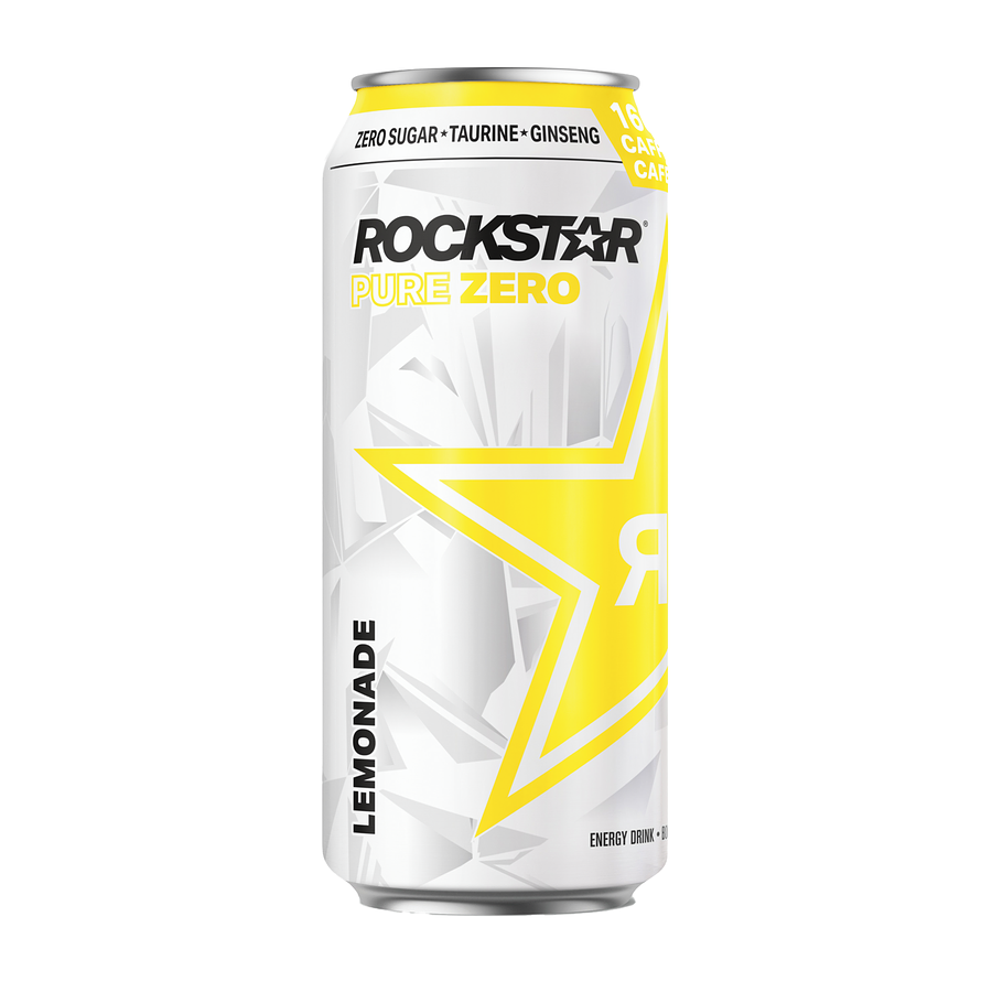 Rockstar Pure Zero - Lemonade (12 x 473ml) (Can Dep) - Quecan