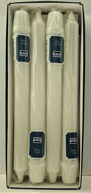 CITI-LITES 10 INCH FORMAL CANDLE WHITE ( 12 pk. )