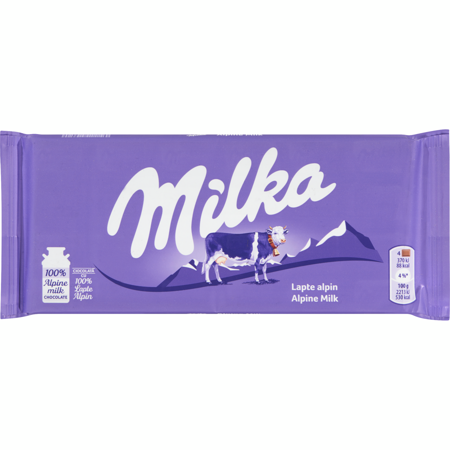 Milka Alpine Milk Chocolate  (24 x 100g) - Quecan