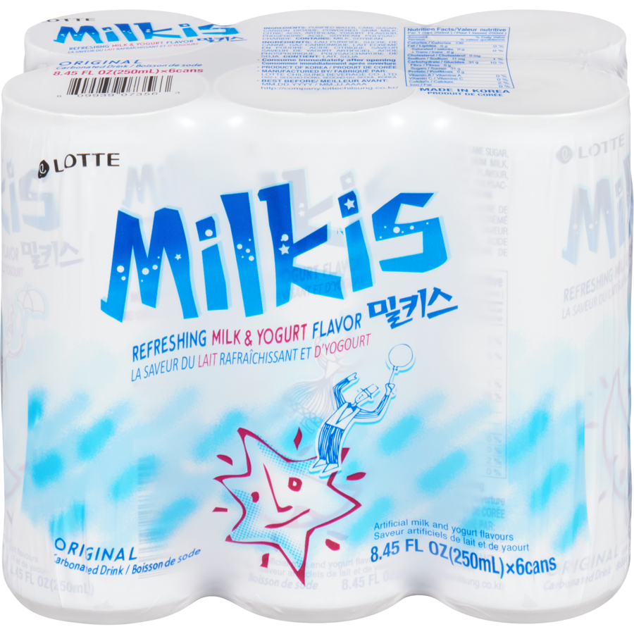 Milkis Carbonated Drink Refreshing Milk & Yogurt Flavor - Original (5x6x250ML) - Quecan