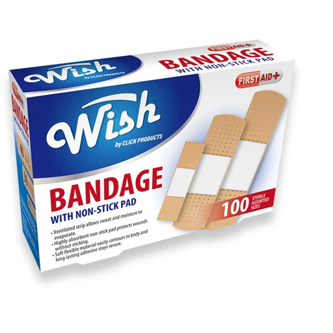 Wish Adhesive Bandages (Pack of 100)