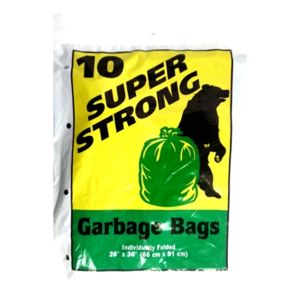 Super Strong Garbage Bags 26" x 36" - 20 Packs/Case (10 Bags) - Quecan