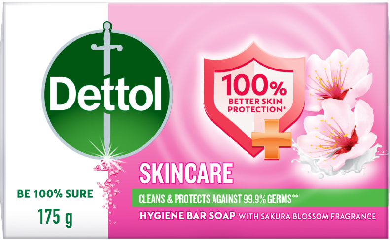 Dettol Bar Soap Skin Care (3 x 100g)