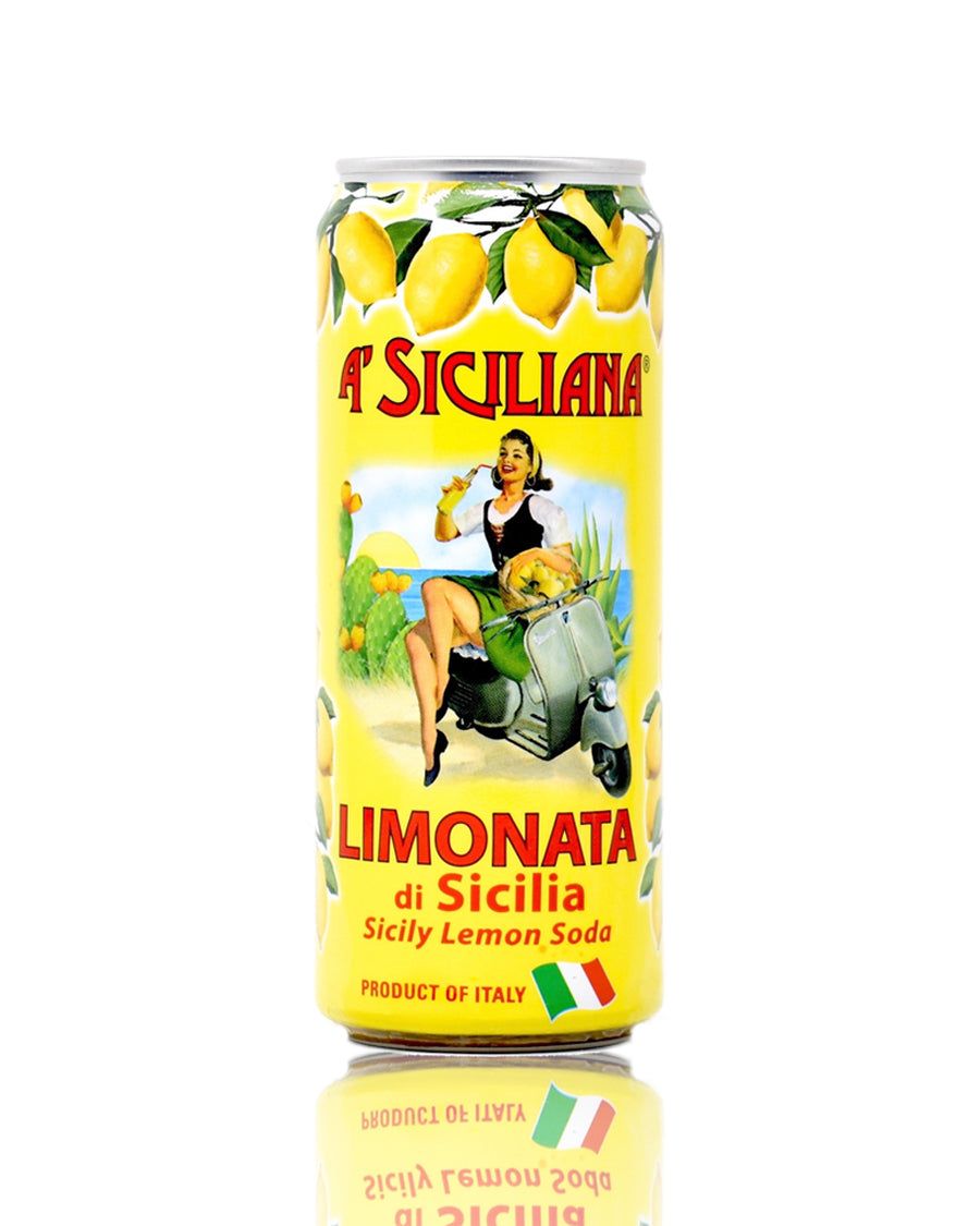 Sicilian Lemon Soda Drink (6 x 4 x 330mL) (Can Dep) - Quecan