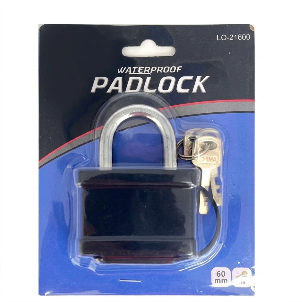 Waterproof Padlock (60mm  W/ 3Keys )
