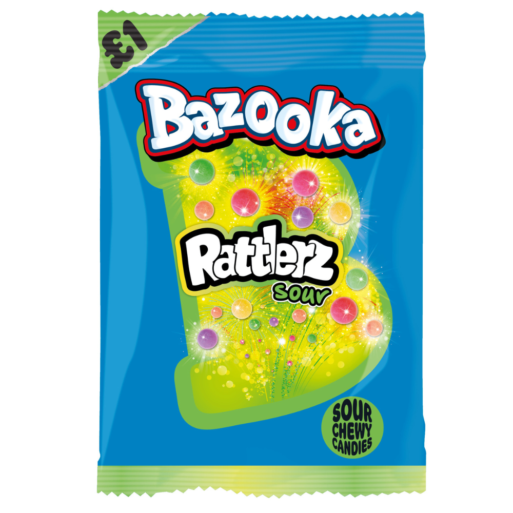 Bazooka Rattlerz Candy (24x40g) - Quecan