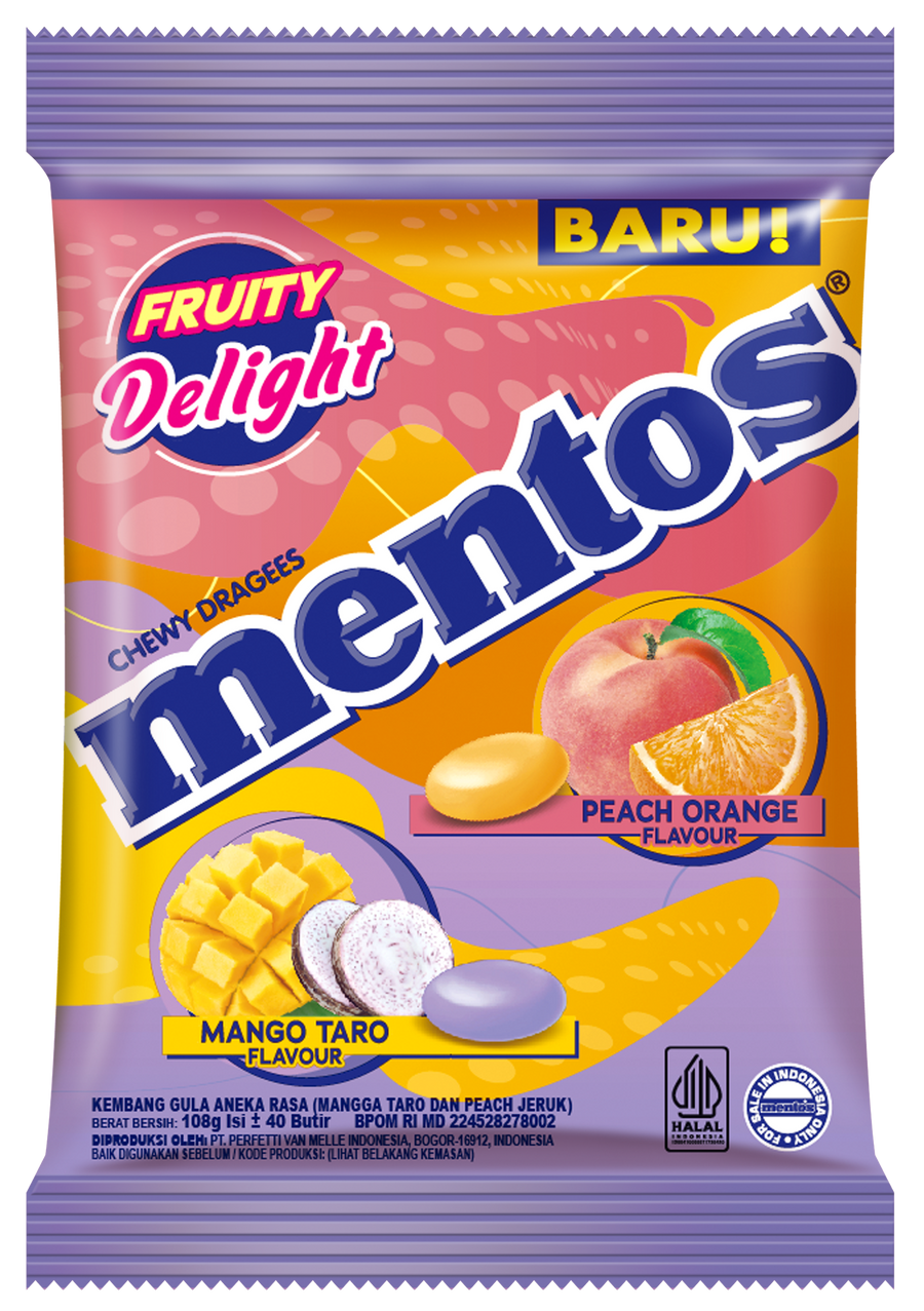 Mentos candy Fruity Delight 121.5g - Quecan