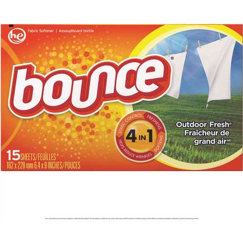 Bounce Outdoor Fresh Dryer Sheet 15 Sheets - Quecan