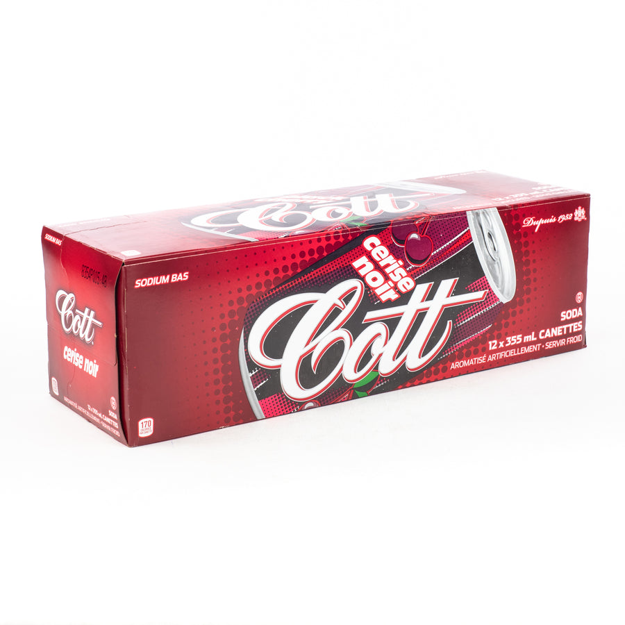 Cott Black Cherry Soda (12 X 335 ML) (Can Dep) - Quecan